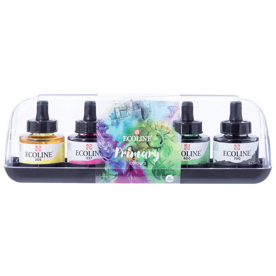 Royal Talens Ecoline Liquid Watercolour 30ml Primary Set of 5 by Royal Talens Ecoline at Cult Pens