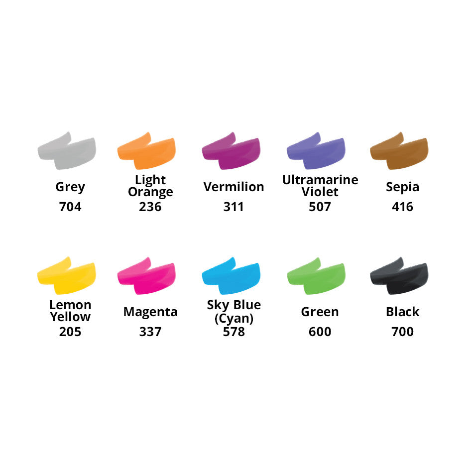 Royal Talens Ecoline Liquid Watercolour 30ml Mixing Set of 10 by Royal Talens Ecoline at Cult Pens