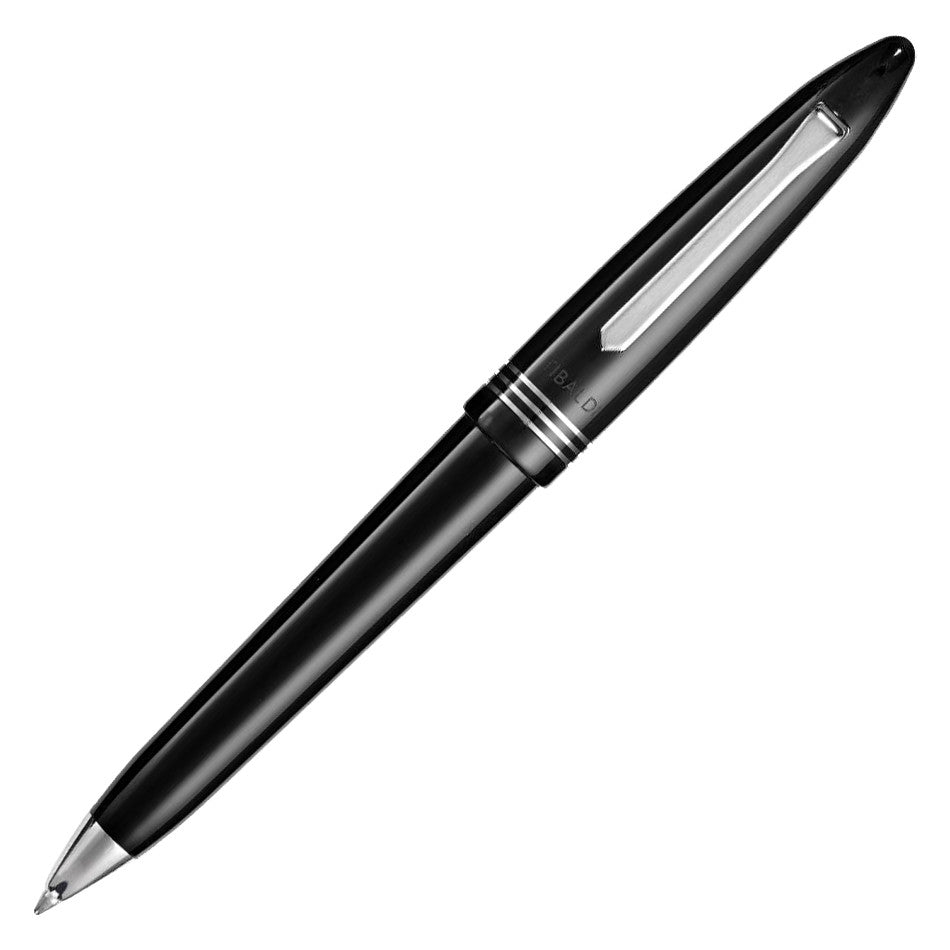 Tibaldi Bononia Ballpoint Pen Rich Black with Palladium Trim by Tibaldi at Cult Pens