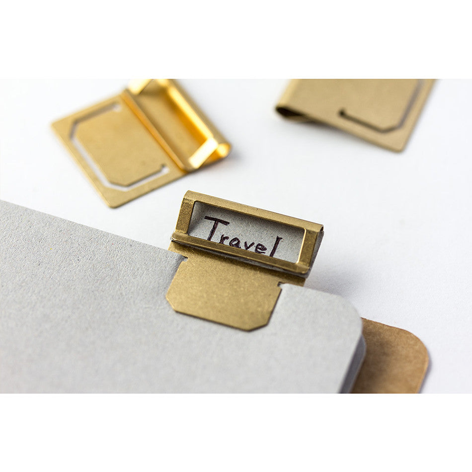 TRAVELER'S COMPANY BRASS Index Clips by TRAVELER'S COMPANY at Cult Pens
