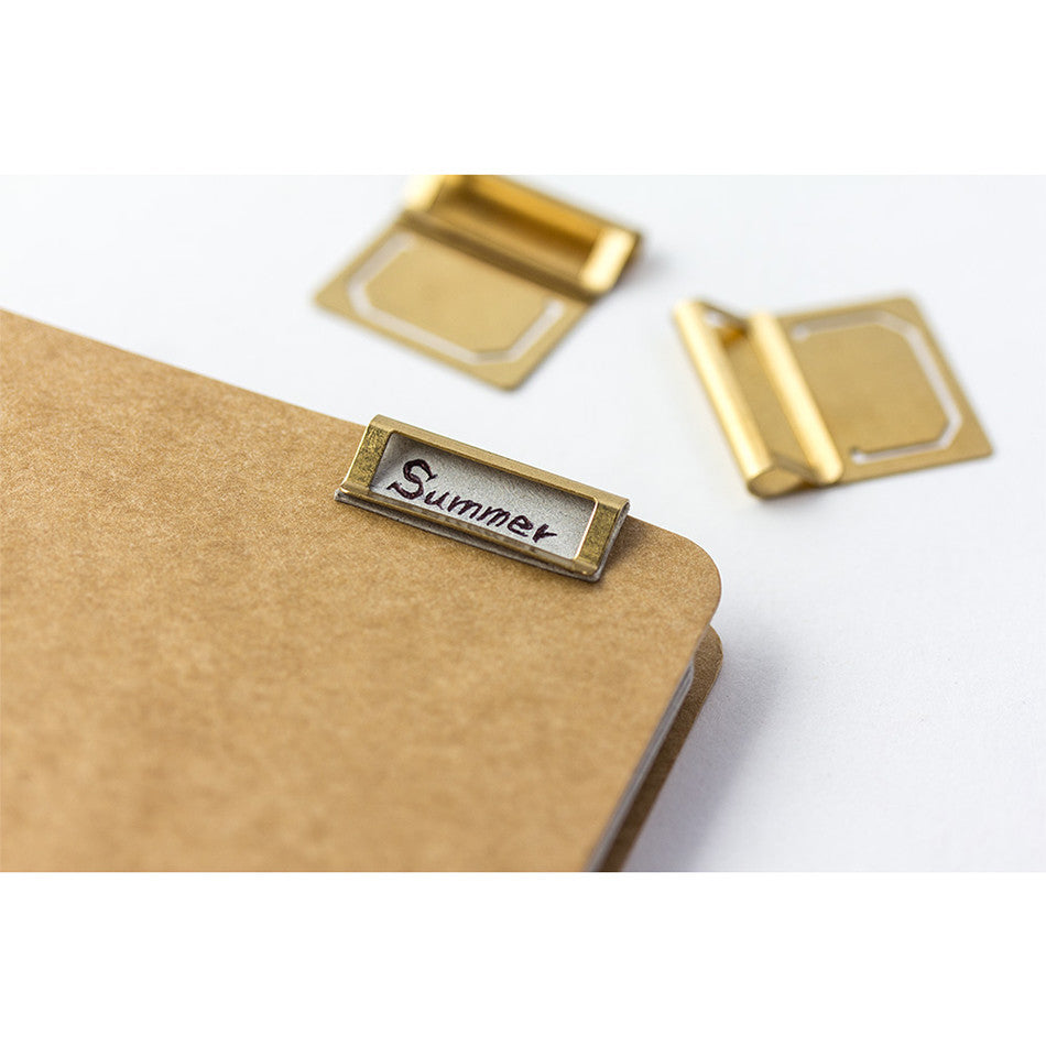 TRAVELER'S COMPANY BRASS Index Clips by TRAVELER'S COMPANY at Cult Pens