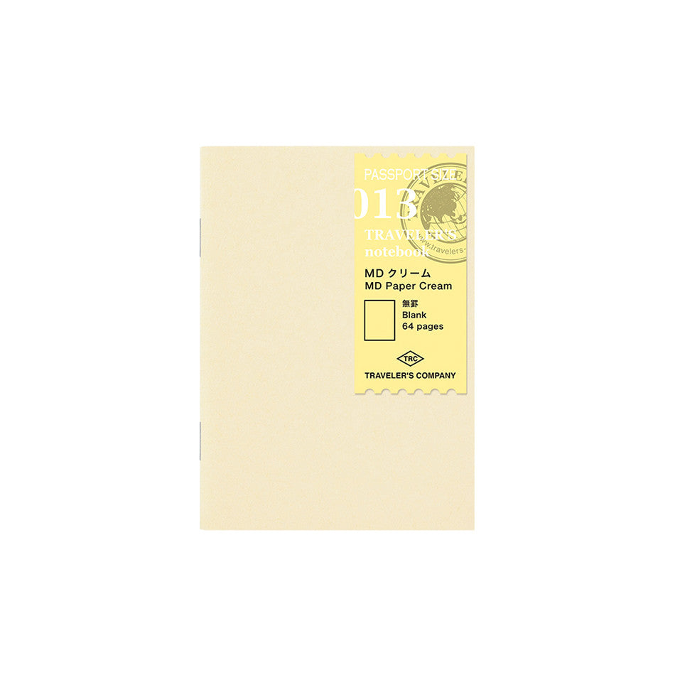 TRAVELER'S COMPANY Notebook Refill Passport Size Cream by TRAVELER'S COMPANY at Cult Pens