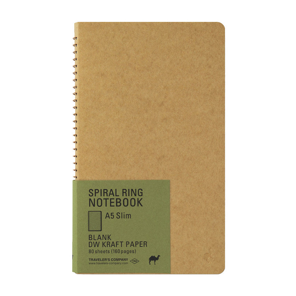 TRAVELER'S COMPANY Notebook Spiral Ring A5 DW Kraft by TRAVELER'S COMPANY at Cult Pens