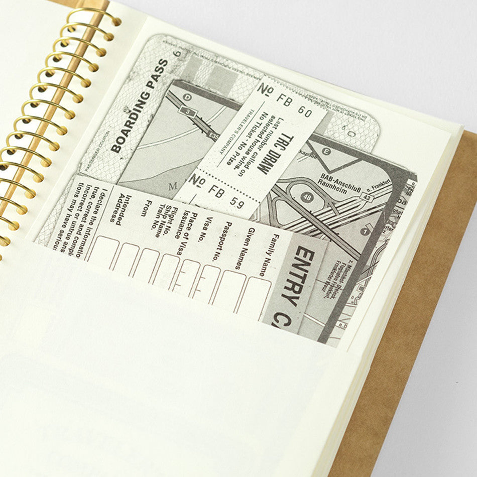 TRAVELER'S COMPANY Notebook Spiral Ring A5 Slim Paper Pocket by TRAVELER'S COMPANY at Cult Pens