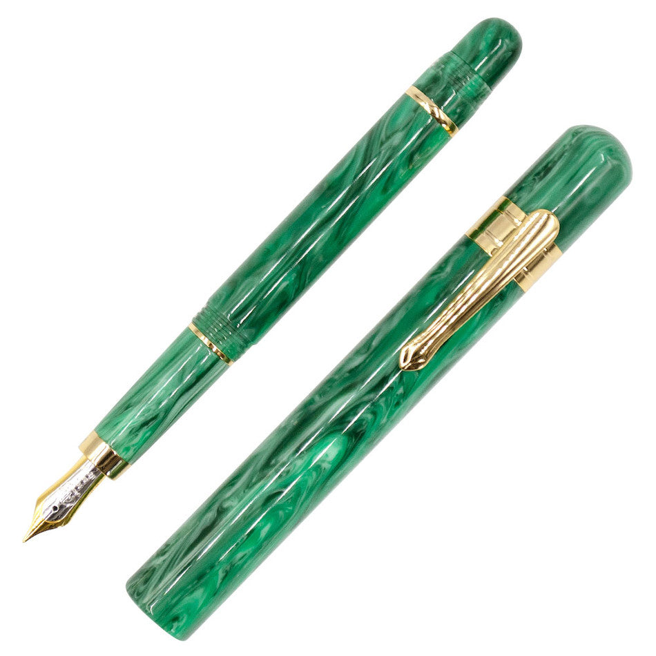 Taccia Covenant Fountain Pen Green Malachite 14k nib by Taccia at Cult Pens