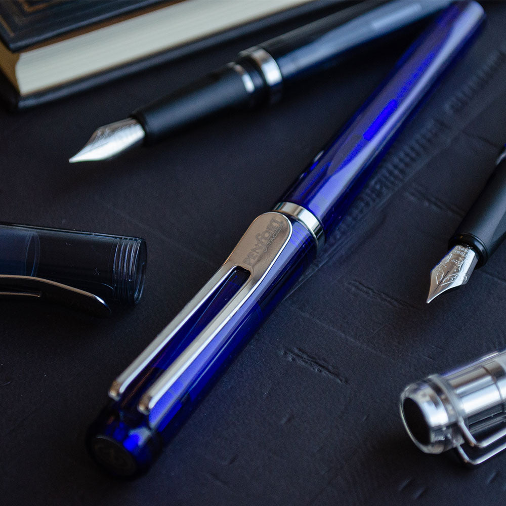 Taccia Facet Fountain Pen Clear Blue by Taccia at Cult Pens