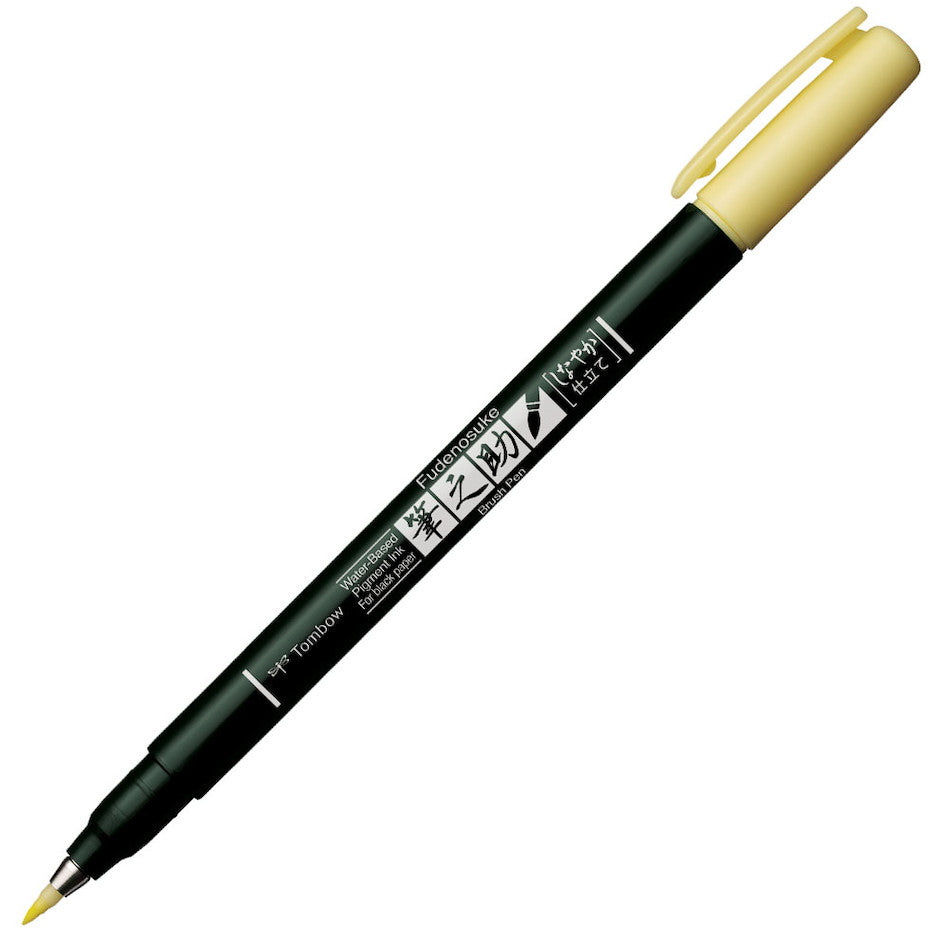 Tombow Fudenosuke Pastel Brush Pen for Black Paper by Tombow at Cult Pens