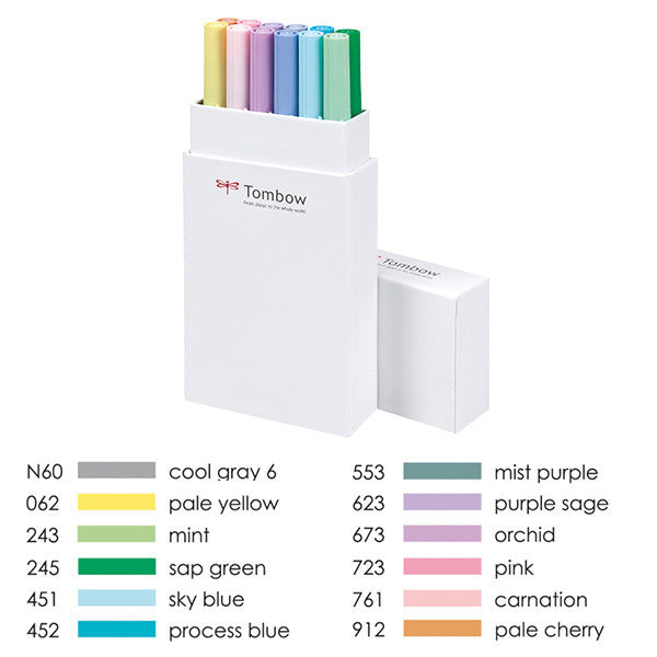 Tombow ABT Dual Brush Pen Set of 12 by Tombow at Cult Pens