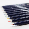 Tombow Fudenosuke Brush Pen Assorted Set of 10 by Tombow at Cult Pens
