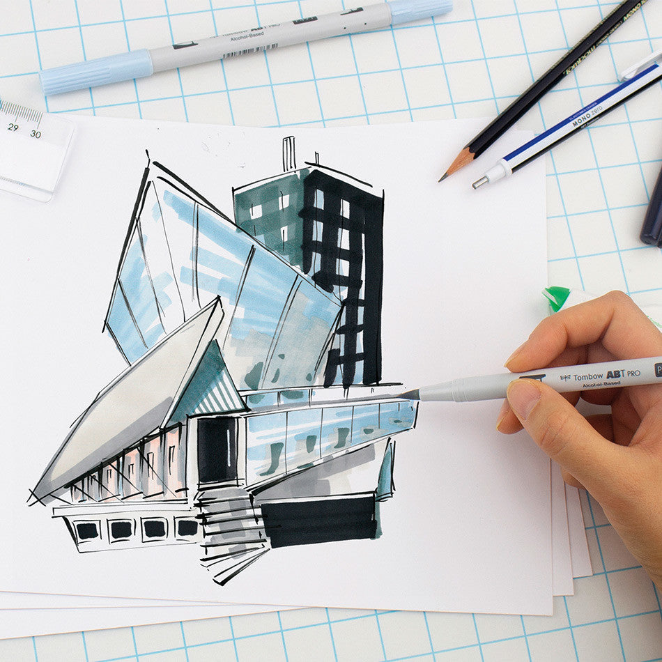 Tombow ABT PRO Dual Brush Pen Set of 5 Basic by Tombow at Cult Pens