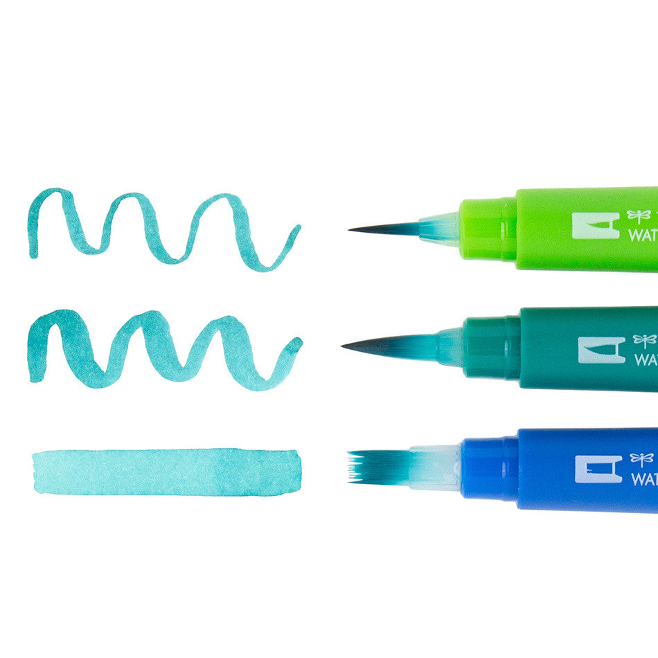 Tombow Waterbrush Set of 3 Assorted by Tombow at Cult Pens
