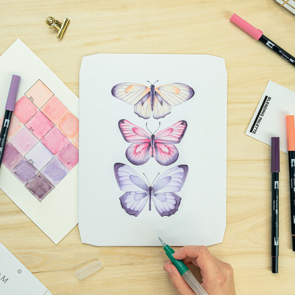 Tombow Watercolouring Canvas Set Elegant Butterflies by Tombow at Cult Pens