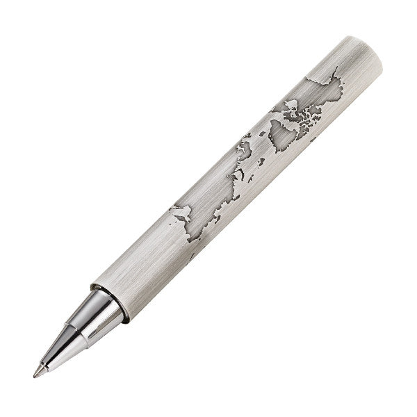 Troika World In Your Hand Rollerball Pen Silver by Troika at Cult Pens