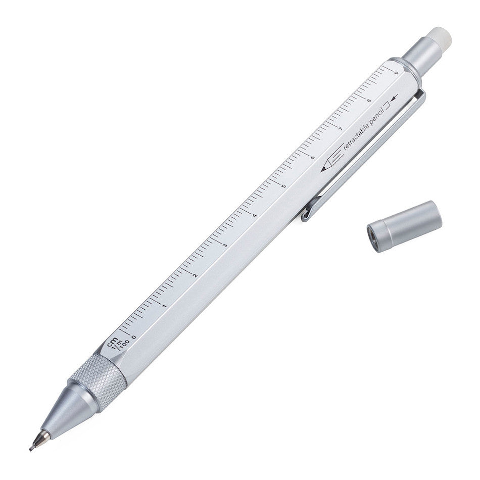 Troika Construction Drop Action Mechanical Pencil Silver by Troika at Cult Pens