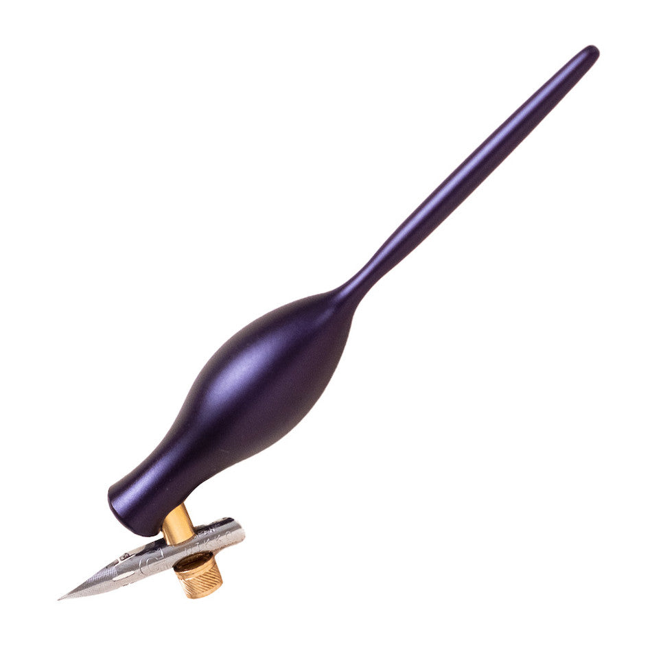 Tom's Studio Flourish Carrot Oblique Nib Holder Midnight by Tom's Studio at Cult Pens