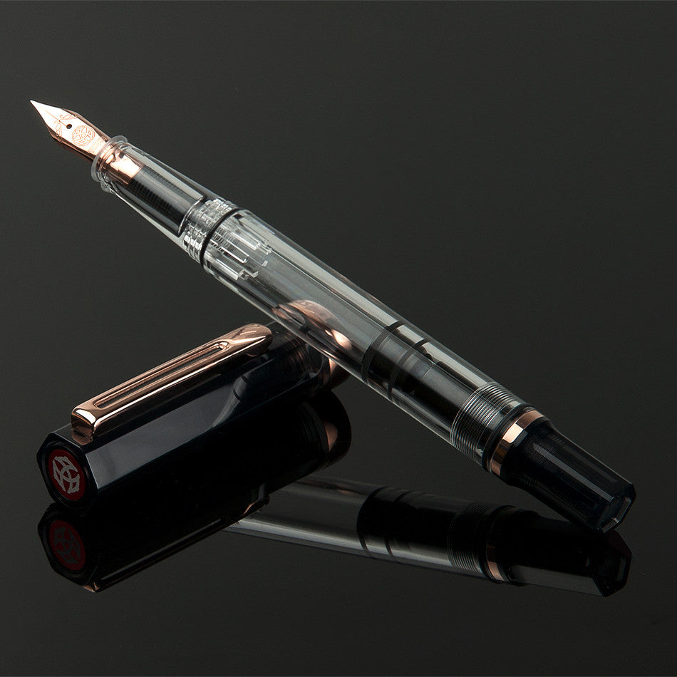TWSBI Eco Fountain Pen Smoke with Rose Gold Trim by TWSBI at Cult Pens