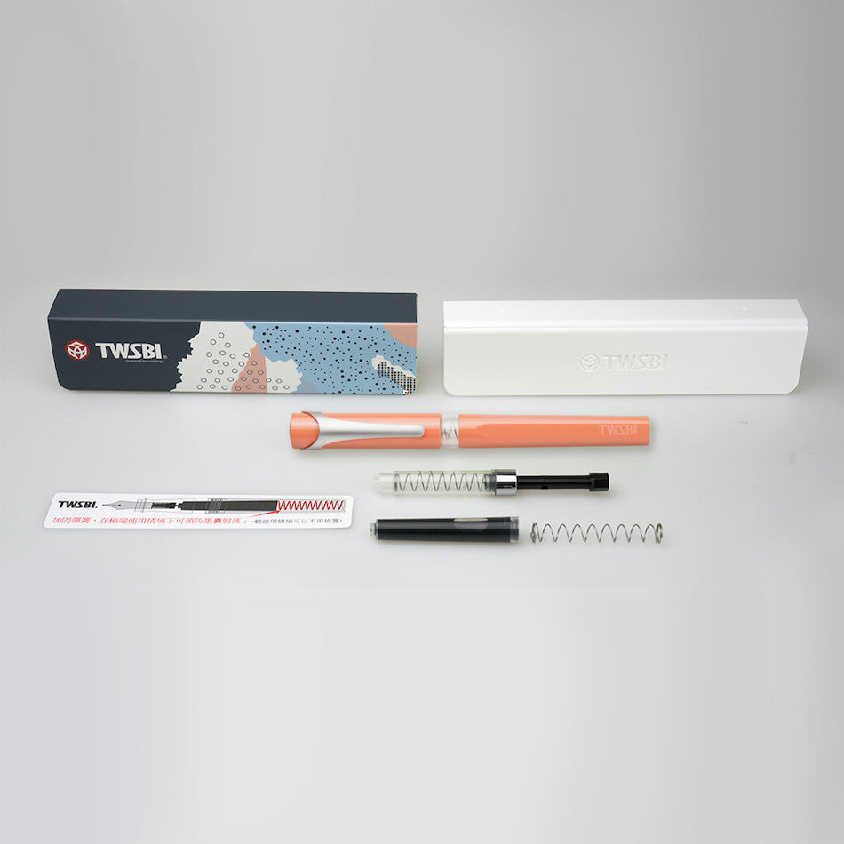 TWSBI Swipe Fountain Pen Salmon by TWSBI at Cult Pens