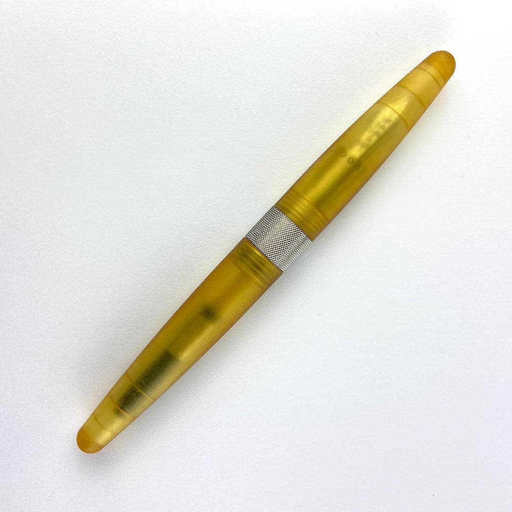 The Good Blue Flame Grilled Ultem with Stainless Steel Fountain Pen Happy Medium Nib Plastic Feed by The Good Blue at Cult Pens