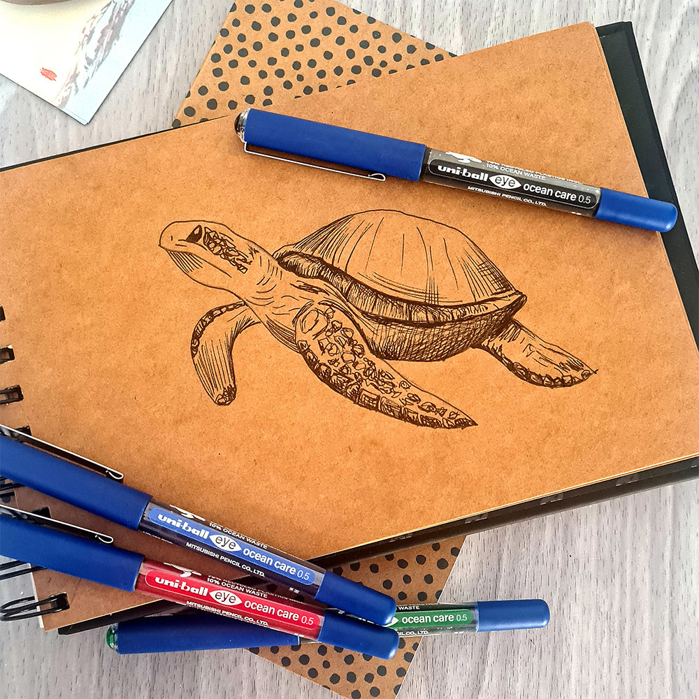 Uni-Ball Eye Ocean Care UB-157 Rollerball Pen by uni-ball at Cult Pens