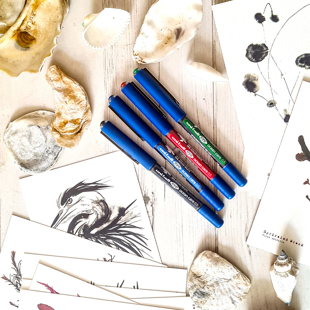 Uni-Ball Eye Ocean Care UB-157 Rollerball Pen by uni-ball at Cult Pens