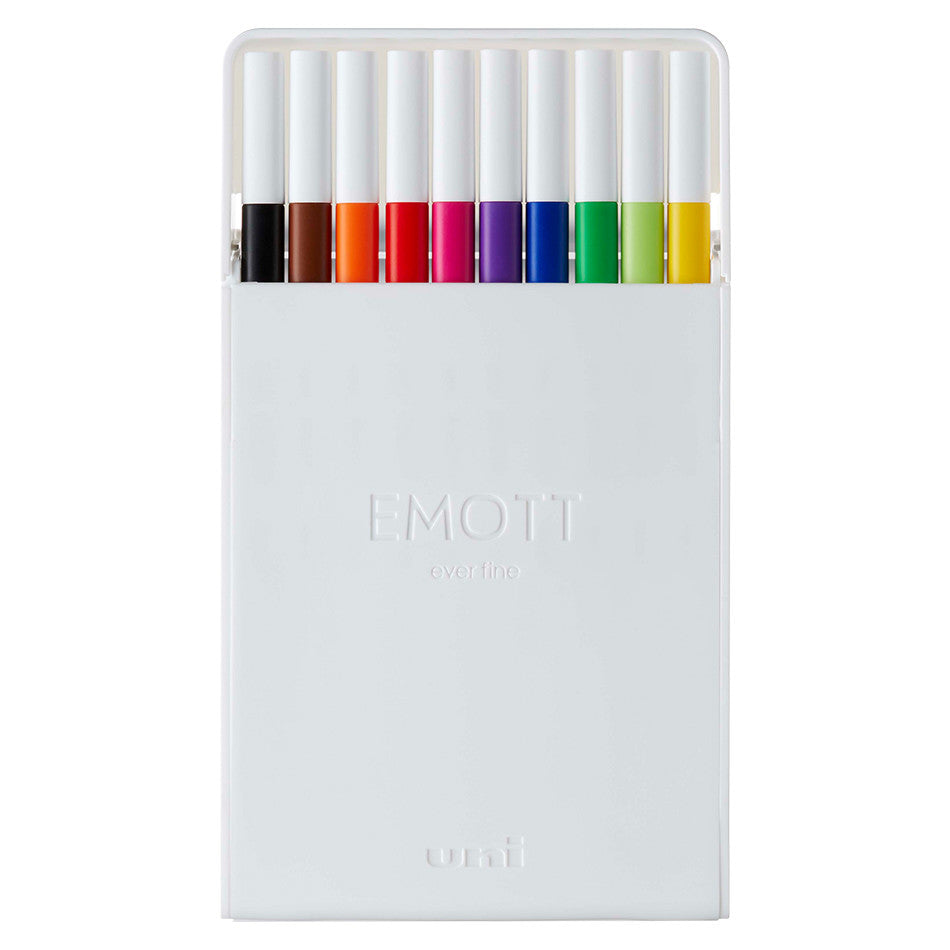 Uni Emott Fineliner Set of 10 Assorted by Uni at Cult Pens