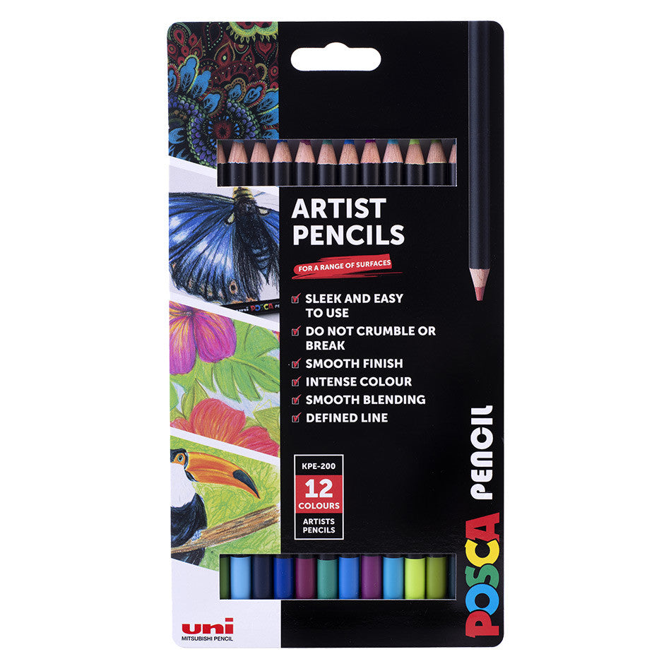 Uni POSCA Pencil Assorted Set of 12 Cosmos by Uni at Cult Pens