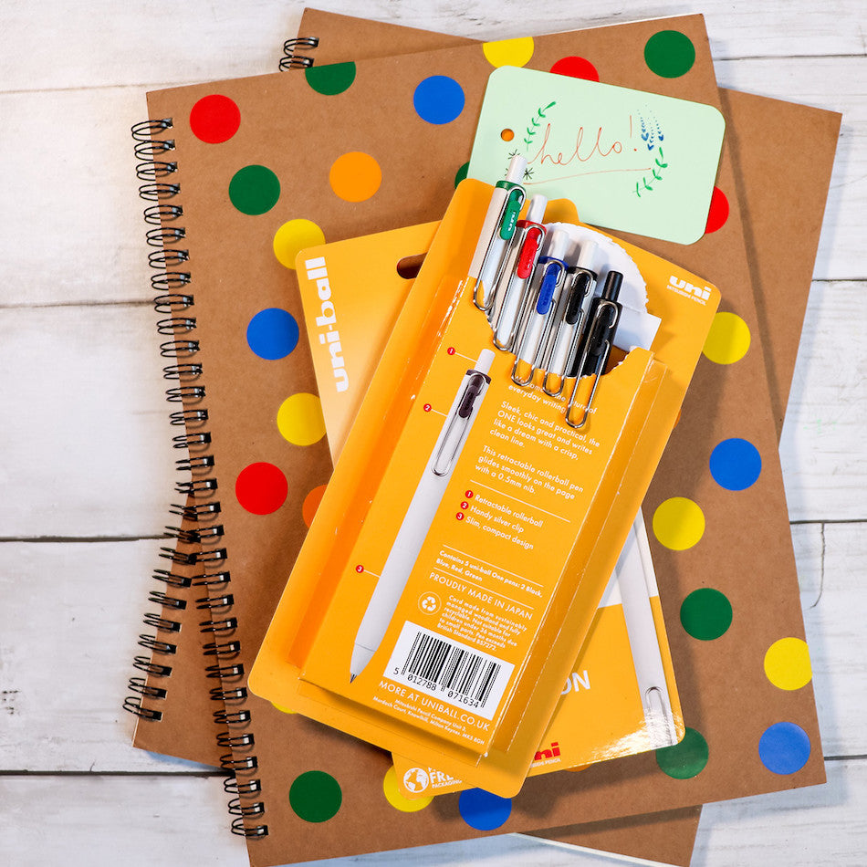 Uni-ball On Point One Intention Gel Pen 5 Pack by Uni at Cult Pens