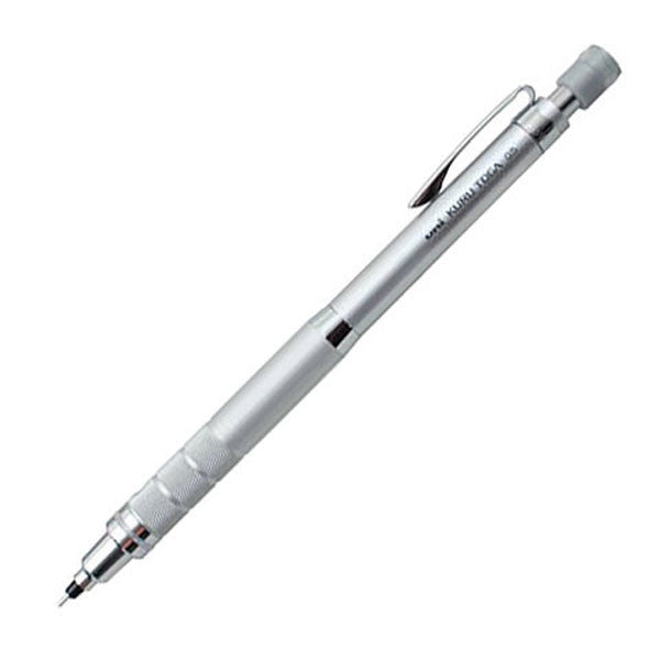 Uni Kuru Toga Roulette Pencil 0.5mm M5-1017 Silver by Uni at Cult Pens
