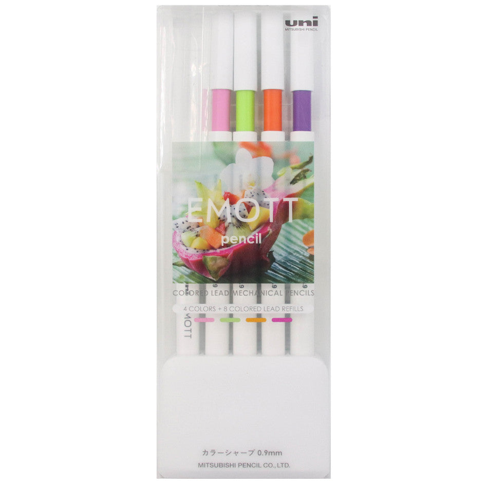 Uni Emott Mechanical Pencil Set of 4 Tropical Color by Uni at Cult Pens
