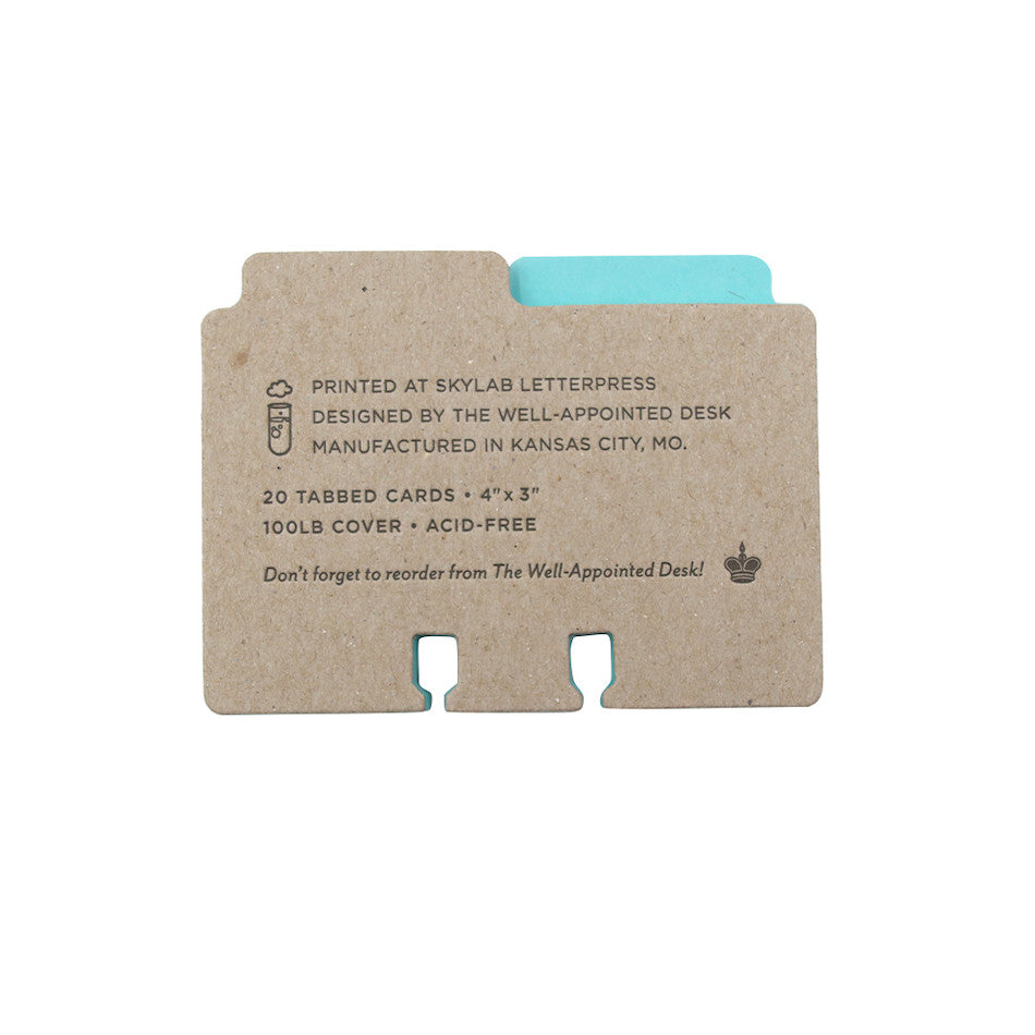 The Well-Appointed Desk Col-o-Dex Tab Accessory Pack Blue by Well-Appointed Desk at Cult Pens