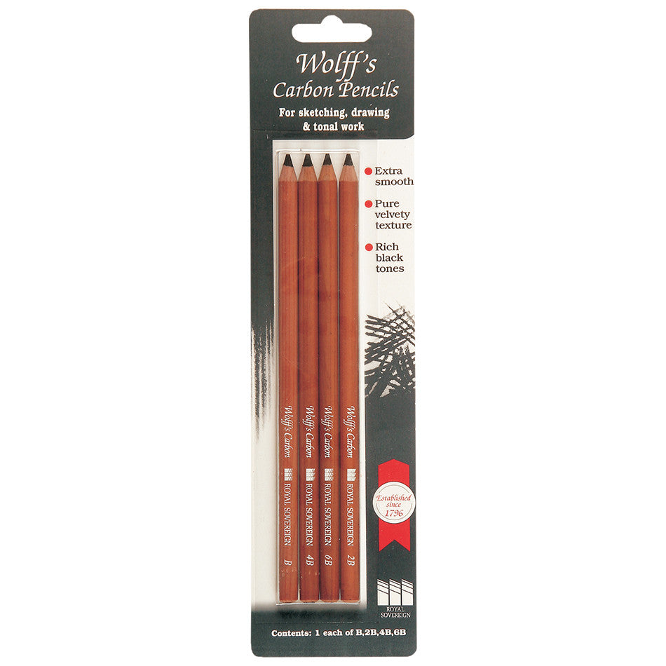 Wolff's Carbon Pencils Set of 4 Assorted by Wolff's at Cult Pens