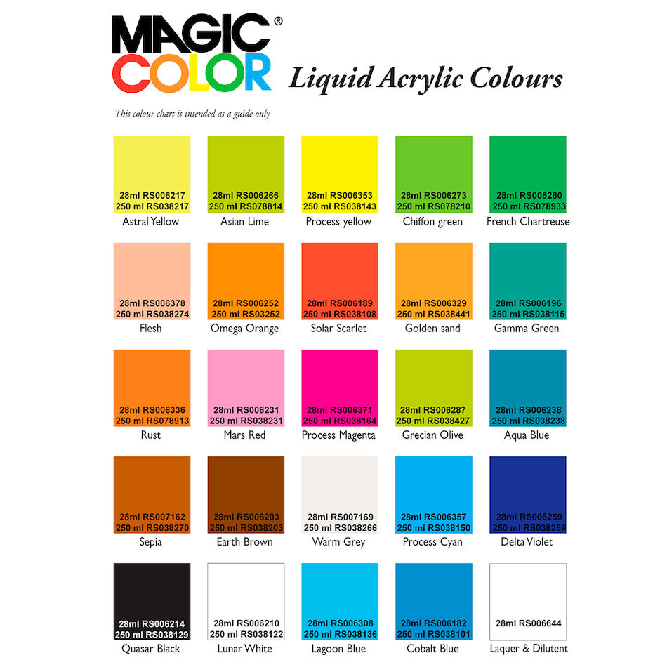 Magic Color Liquid Acrylic Ink 28ml by Magic Color at Cult Pens