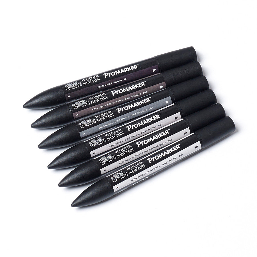 Winsor & Newton ProMarkers Set of 6 Neutral Tones by Winsor & Newton at Cult Pens