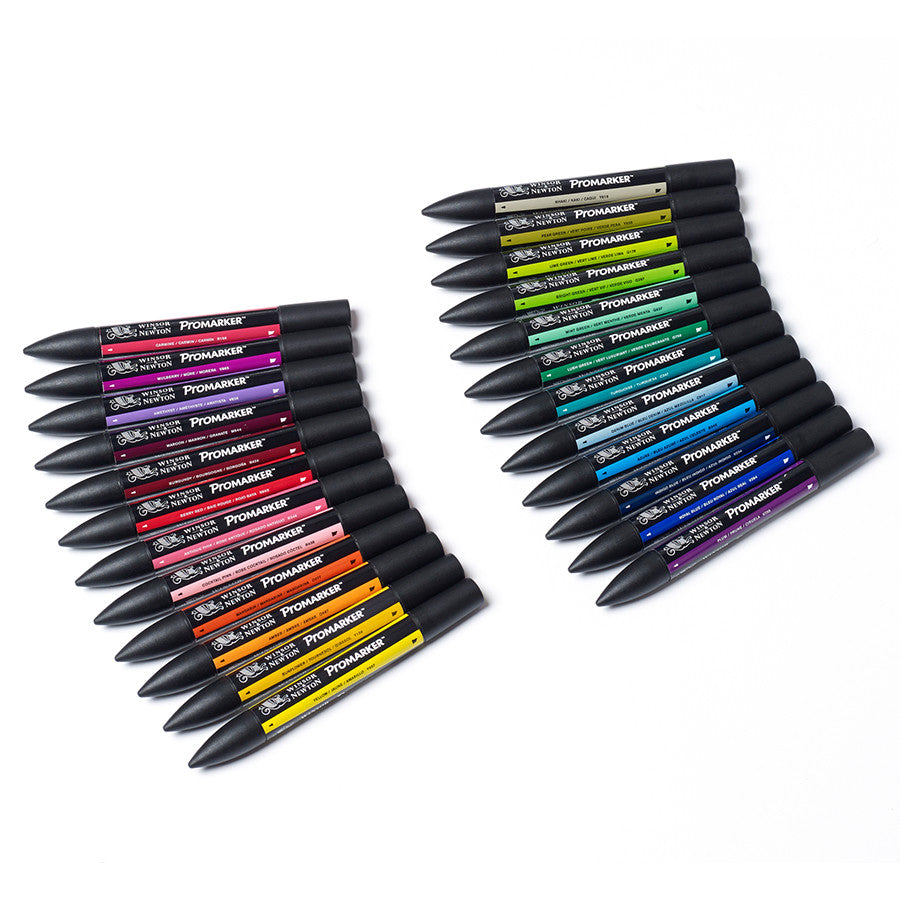 Winsor & Newton ProMarkers Set of 24 Student Designer by Winsor & Newton at Cult Pens