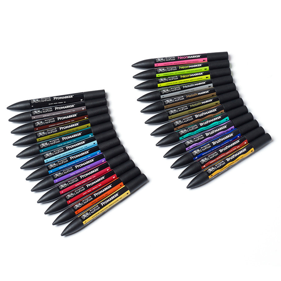 Winsor & Newton Markers Assorted Range Set of 24 by Winsor & Newton at Cult Pens