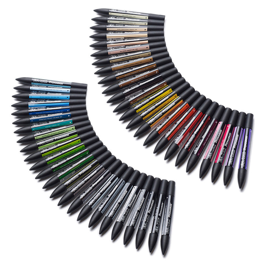 Winsor & Newton ProMarkers Set of 48 Essential Collection by Winsor & Newton at Cult Pens