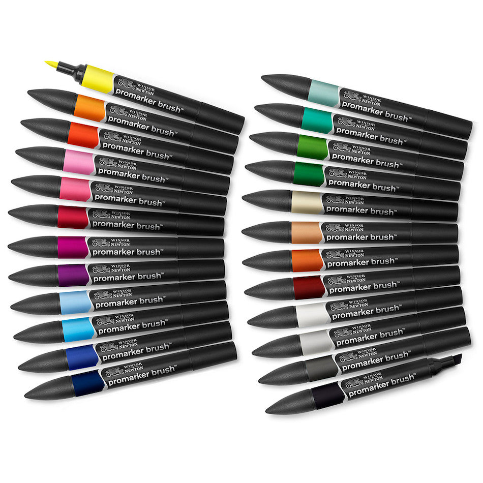Winsor & Newton Promarker Brush Set of 24 Student Designer by Winsor & Newton at Cult Pens