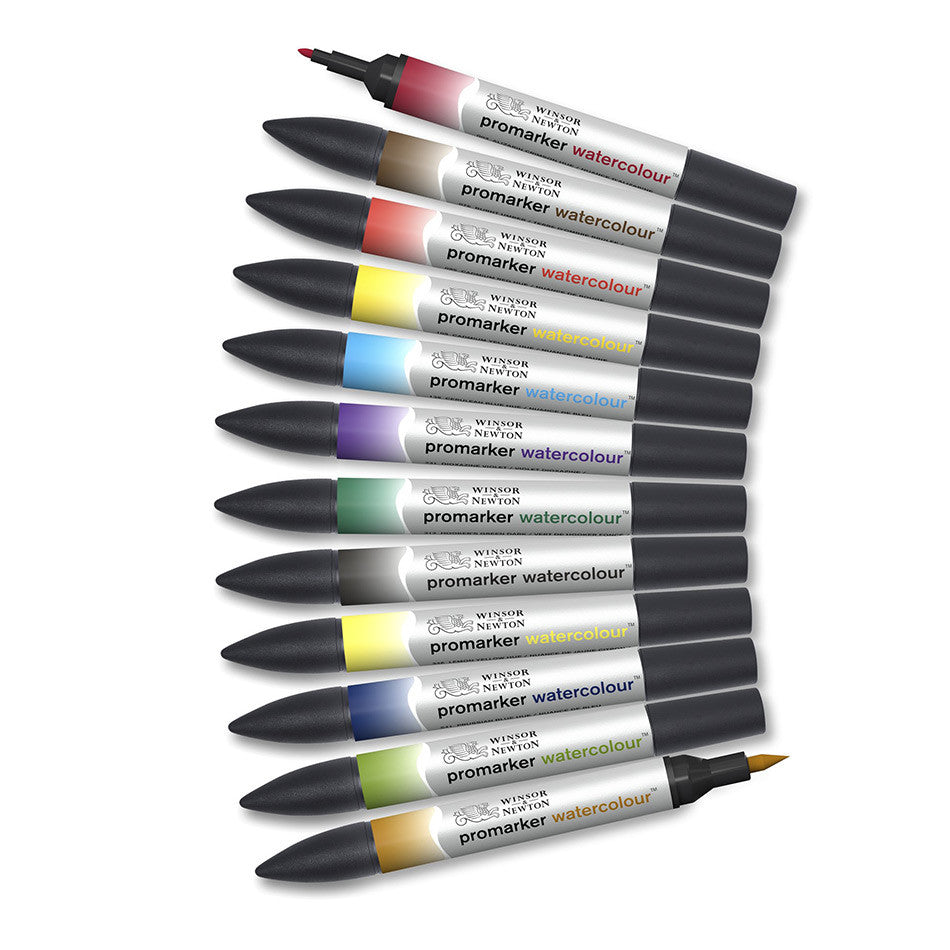 Winsor & Newton Water Colour Marker Set of 12 Basic by Winsor & Newton at Cult Pens