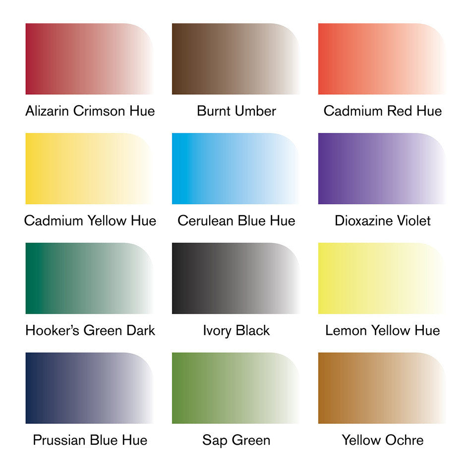 Winsor & Newton Water Colour Marker Set of 12 Basic by Winsor & Newton at Cult Pens