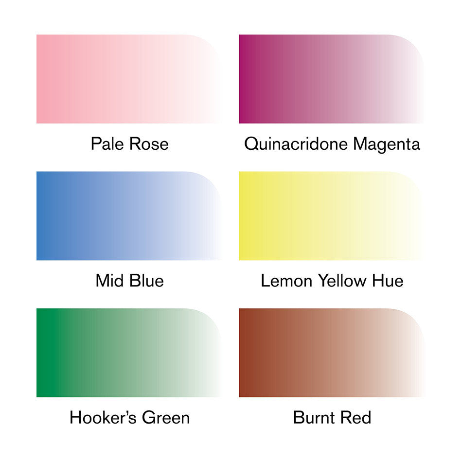 Winsor & Newton Water Colour Markers Set of 6 Floral by Winsor & Newton at Cult Pens