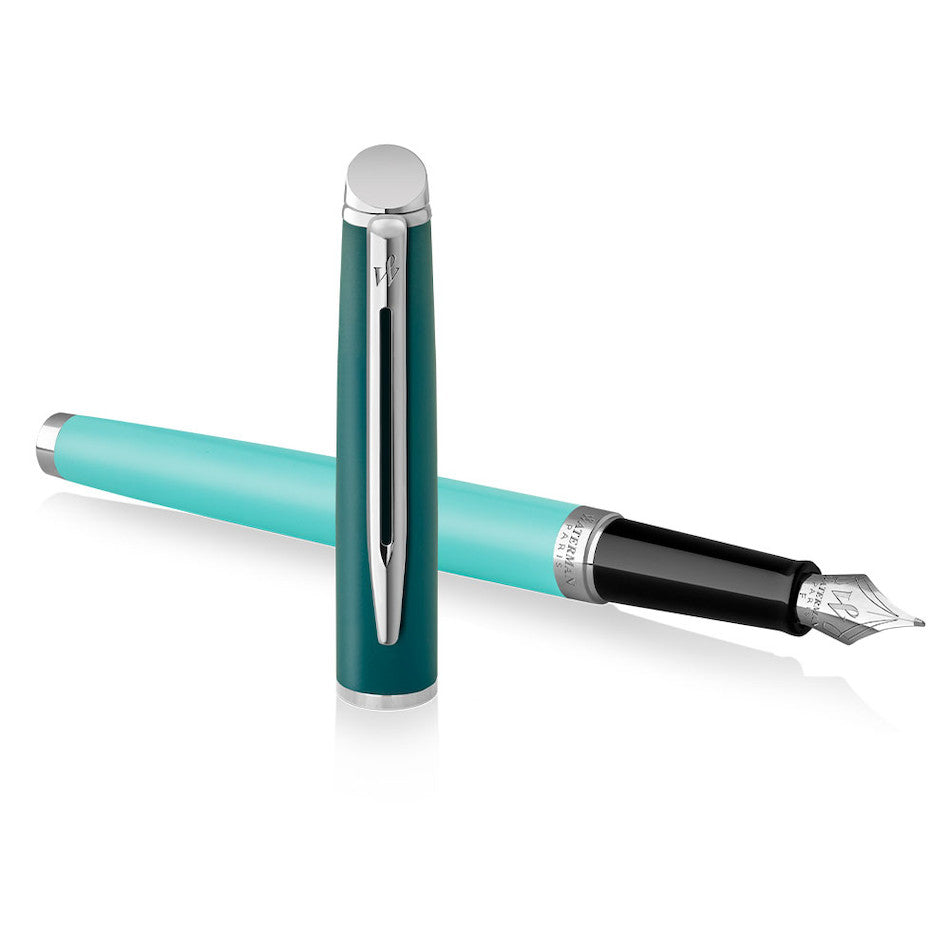 Waterman Hemisphere Fountain Pen Green with Chrome Trim by Waterman at Cult Pens