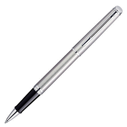 Waterman Hemisphere Rollerball Pen Stainless Steel with Chrome Trim by Waterman at Cult Pens