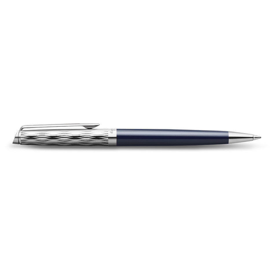 Waterman Hemisphere Ballpoint Pen Special Edition Blue with Chrome Trim by Waterman at Cult Pens