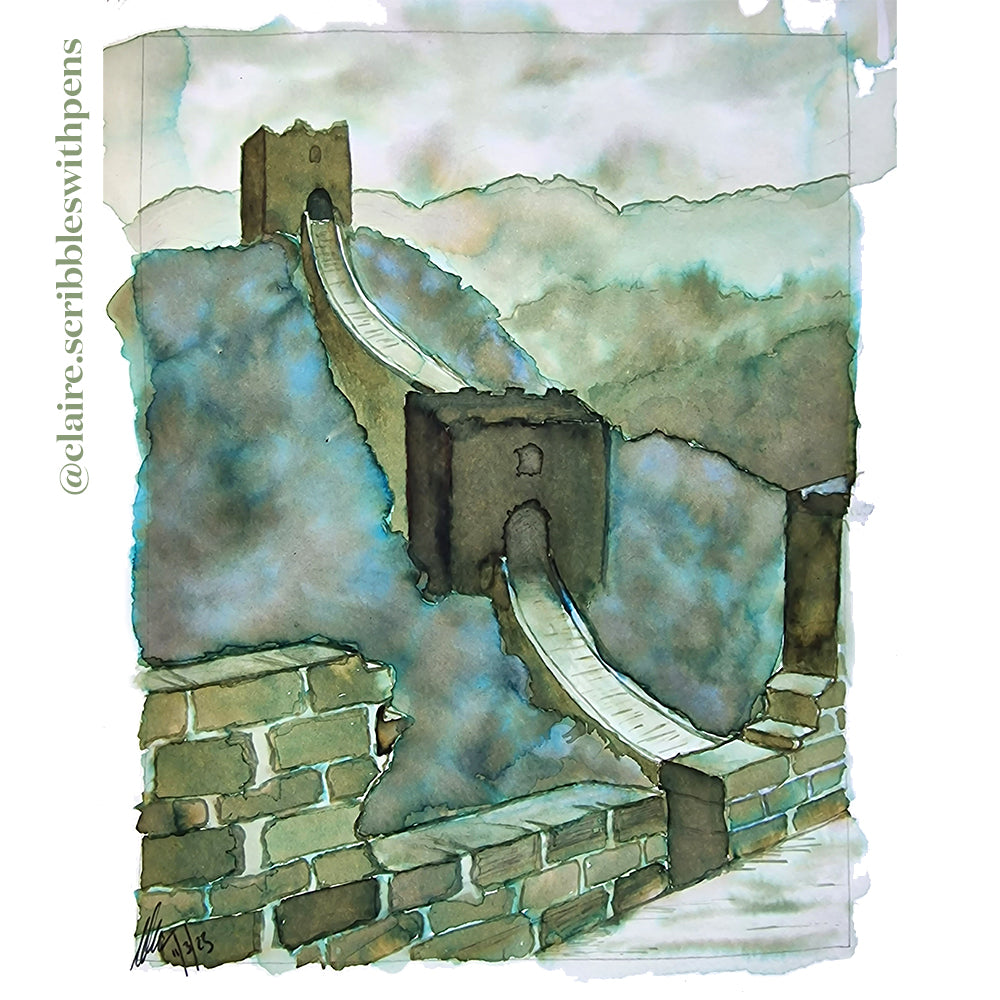 Cult Pens Exclusive Wonders of the World Ink by Diamine 30ml by Diamine at Cult Pens