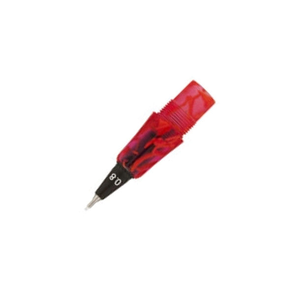 Yookers Gaia Fibre Tip Nib Section Red/Black Marble Resin 1.2mm by Yookers at Cult Pens