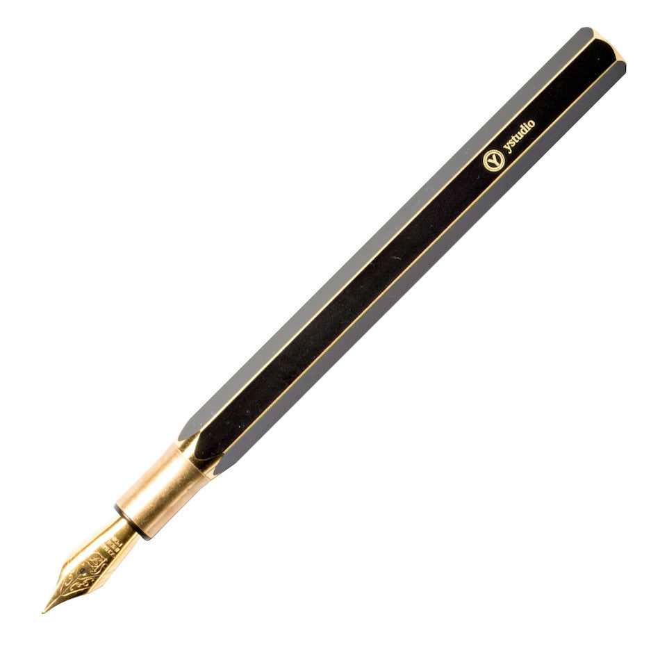 YStudio Classic Revolve Desk Fountain Pen Black by YStudio at Cult Pens