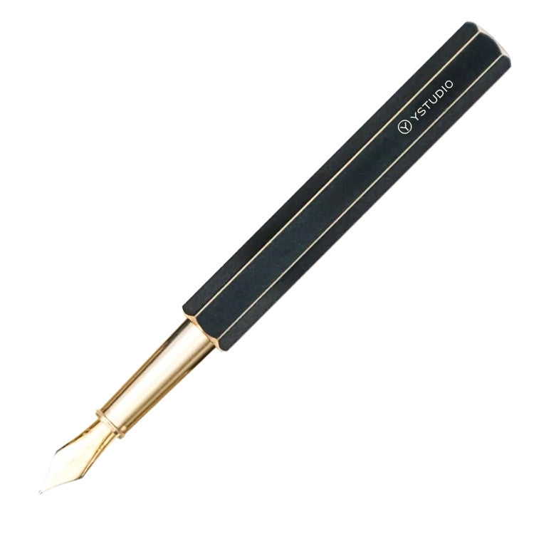 YStudio Classic Revolve Fountain Pen Black by YStudio at Cult Pens