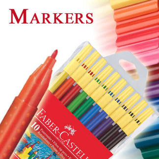  Faber Castell 15 Sketch Pens Clip-On Connector Colour Color Marker  Pen Set Child Safe Washable : Office Products