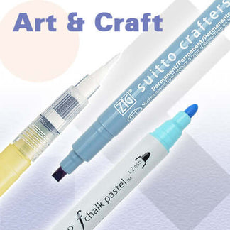 Art & Graphic Real Brush & Fine Marker Set- Gemstone