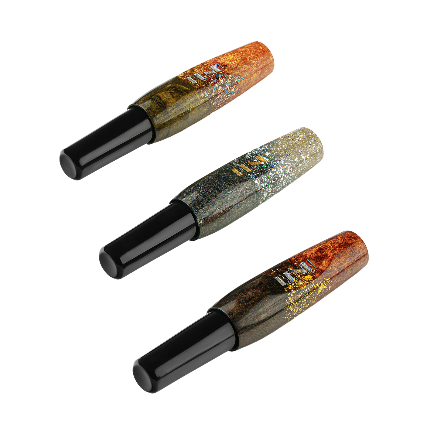 Benu Pixie Pocket Fountain Pen Metallic Dust Set of 3